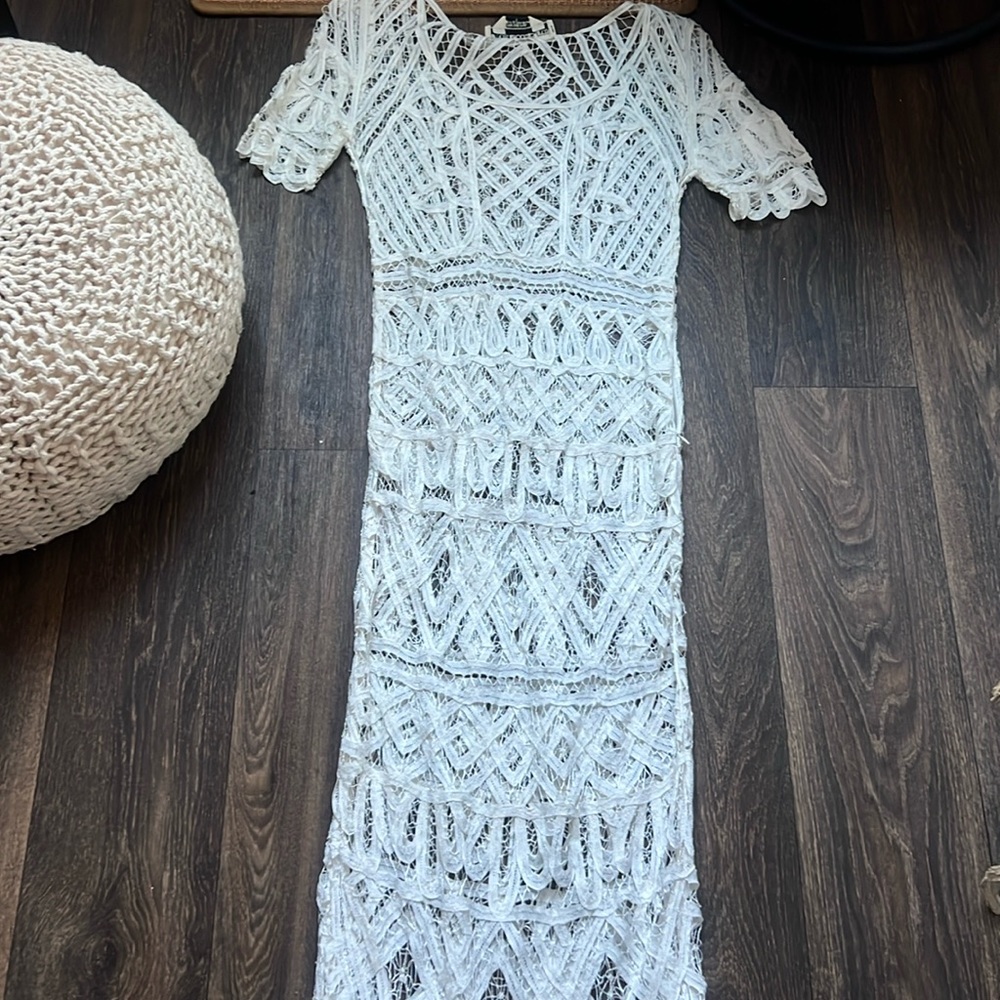 Stone Cold Fox White Cut Out Dress